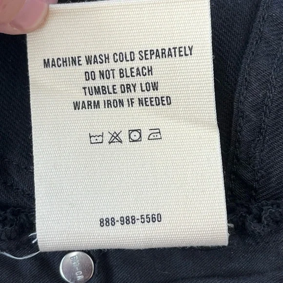 BUCK MASON Black Denim Shorts - Picture 5 of 5